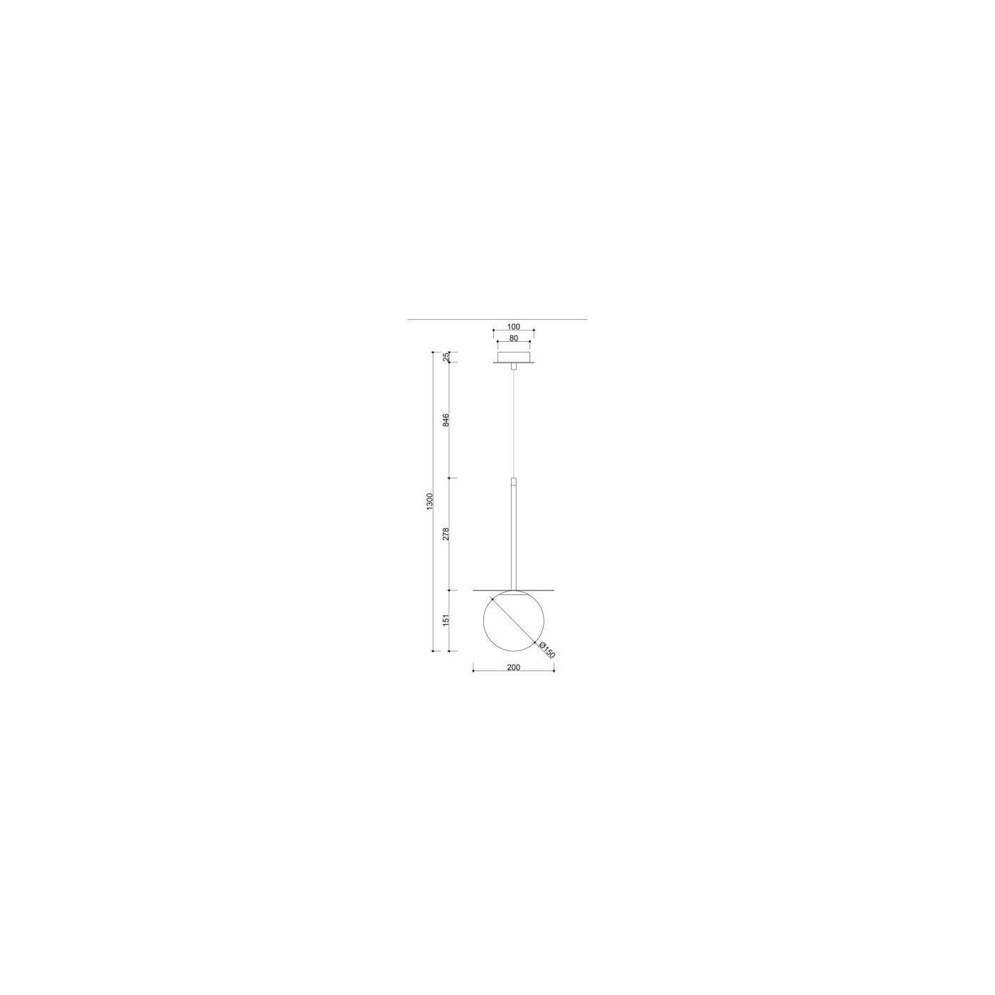 Lampa Wisząca Borra B Złoty BRB131P0 Ummo Lampa Wisząca Borra B Złoty BRB131P0 Ummo