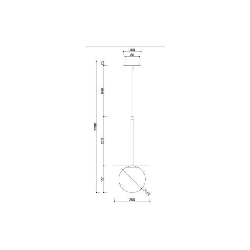 Lampa Wisząca Borra B Złoty BRB131P0 Ummo Lampa Wisząca Borra B Złoty BRB131P0 Ummo