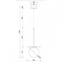 Lampa Wisząca Borra B Złoty BRB131P0 Ummo Lampa Wisząca Borra B Złoty BRB131P0 Ummo