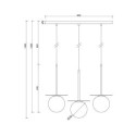 Lampa Wisząca Borra B Złoty BRB331PL Ummo Lampa Wisząca Borra B Złoty BRB331PL Ummo