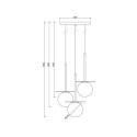 Lampa Wisząca Borra B Złoty BRB331P3 Ummo Lampa Wisząca Borra B Złoty BRB331P3 Ummo