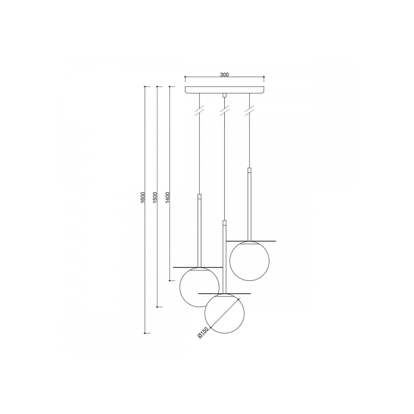 Lampa Wisząca Borra B Złoty BRB331P3 Ummo Lampa Wisząca Borra B Złoty BRB331P3 Ummo
