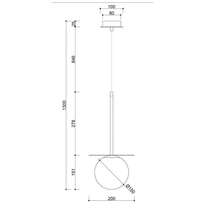 Lampa Wisząca Borra B Czarny BRB122P0 Ummo Lampa Wisząca Borra B Czarny BRB122P0 Ummo