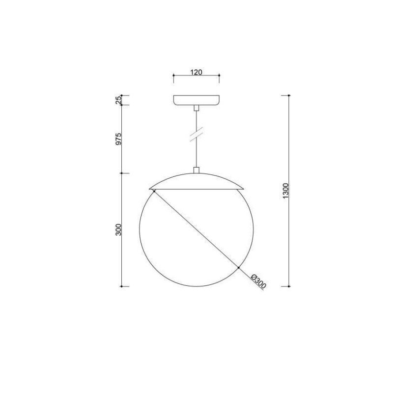 Lampa Wisząca Kuul E Czarny KLE122P0 Ummo Lampa Wisząca Kuul E Czarny KLE122P0 Ummo