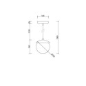 Lampa Wisząca Kuul F Czarny KLF122P0 Ummo Lampa Wisząca Kuul F Czarny KLF122P0 Ummo