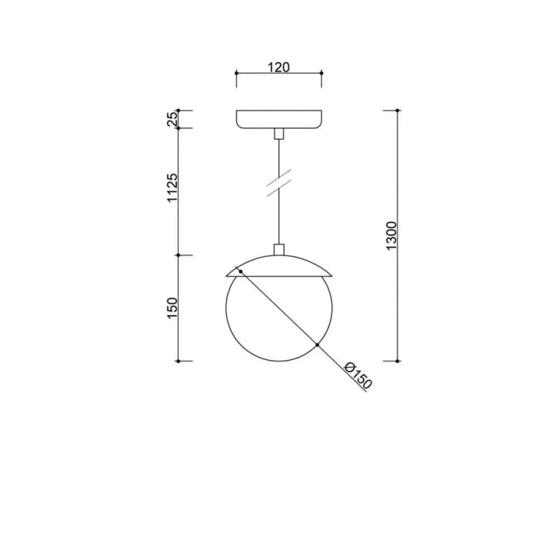 Lampa Wisząca Kuul F Czarny KLF122P0 Ummo Lampa Wisząca Kuul F Czarny KLF122P0 Ummo