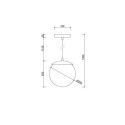 Lampa Wisząca Kuul G Czarny KLG122P0 Ummo Lampa Wisząca Kuul G Czarny KLG122P0 Ummo