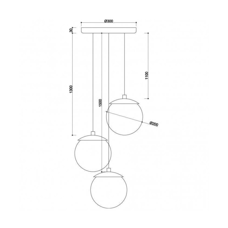 Lampa Wisząca KUUL G3 Biały KLG311P3 Ummo Lampa Wisząca KUUL G3 Biały KLG311P3 Ummo