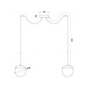 Lampa Wisząca KUUL F2 Biały KLF211P2 Ummo Lampa Wisząca KUUL F2 Biały KLF211P2 Ummo