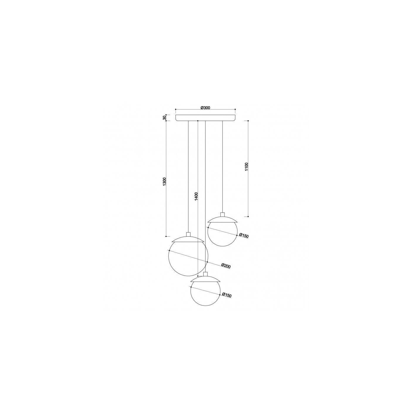 Lampa Wisząca KUUL M Czarny KLM322P4 Ummo Lampa Wisząca KUUL M Czarny KLM322P4 Ummo