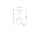 Lampa Wisząca KUUL F Złoty KLF131P0 Ummo Lampa Wisząca KUUL F Złoty KLF131P0 Ummo