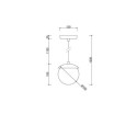 Lampa Wisząca Kuul F Czerwony KLF141P0 Ummo Lampa Wisząca Kuul F Czerwony KLF141P0 Ummo