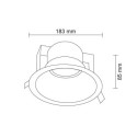 Lampa wpuszczana Kami - Czarna 3327 Antigo Lampa wpuszczana Kami - Czarna 3327 Antigo