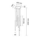 Lampa wisząca Yabu 8 - Czarna 5530 Antigo Lampa wisząca Yabu 8 - Czarna 5530 Antigo