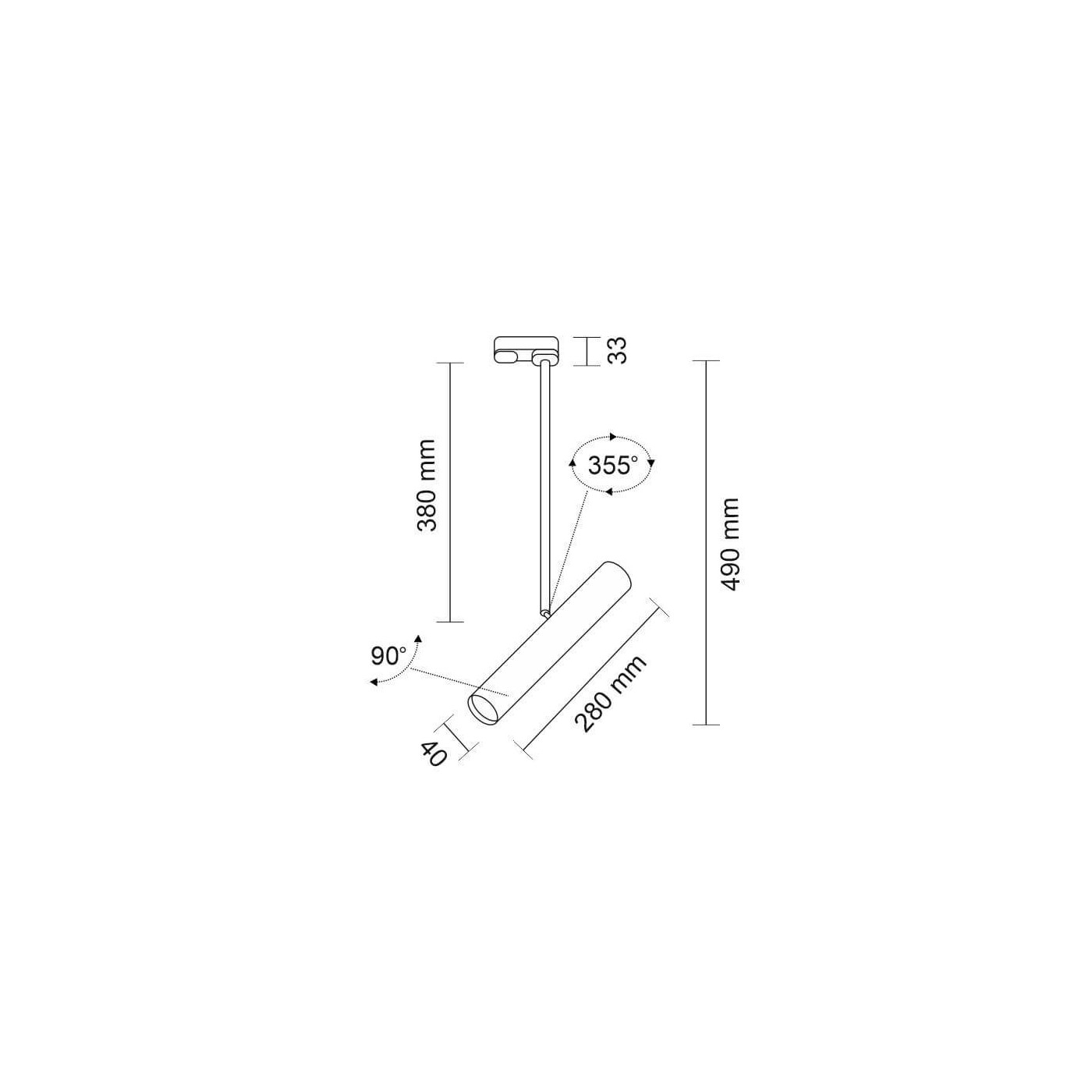 Spot Yabu T R1 - Czarny - Szynoprzewód 3F 230V 6617 Antigo Spot Yabu T R1 - Czarny - Szynoprzewód 3F 230V 6617 Antigo