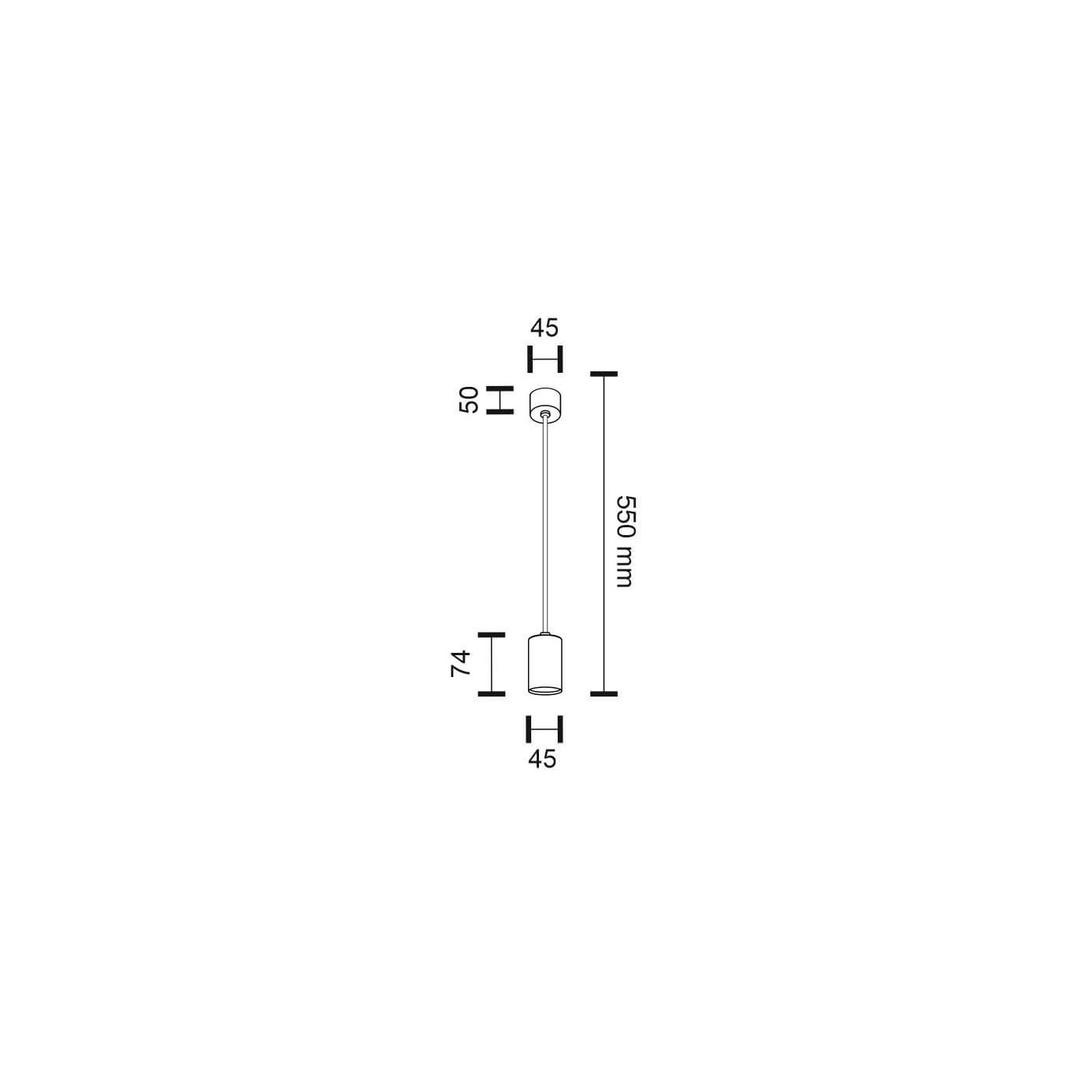 Lampa wisząca Dakata 1 - Czarna 5632 Antigo Lampa wisząca Dakata 1 - Czarna 5632 Antigo