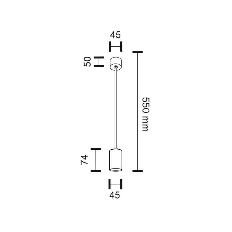 Lampa wisząca Dakata 1 - Czarna 5632 Antigo Lampa wisząca Dakata 1 - Czarna 5632 Antigo
