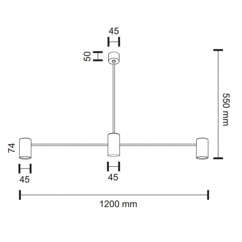 Lampa wisząca Dakata 2 - Czarna 5634 Antigo Lampa wisząca Dakata 2 - Czarna 5634 Antigo
