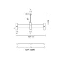 Lampa wisząca Dakata 4 - Czarna 5636 Antigo Lampa wisząca Dakata 4 - Czarna 5636 Antigo