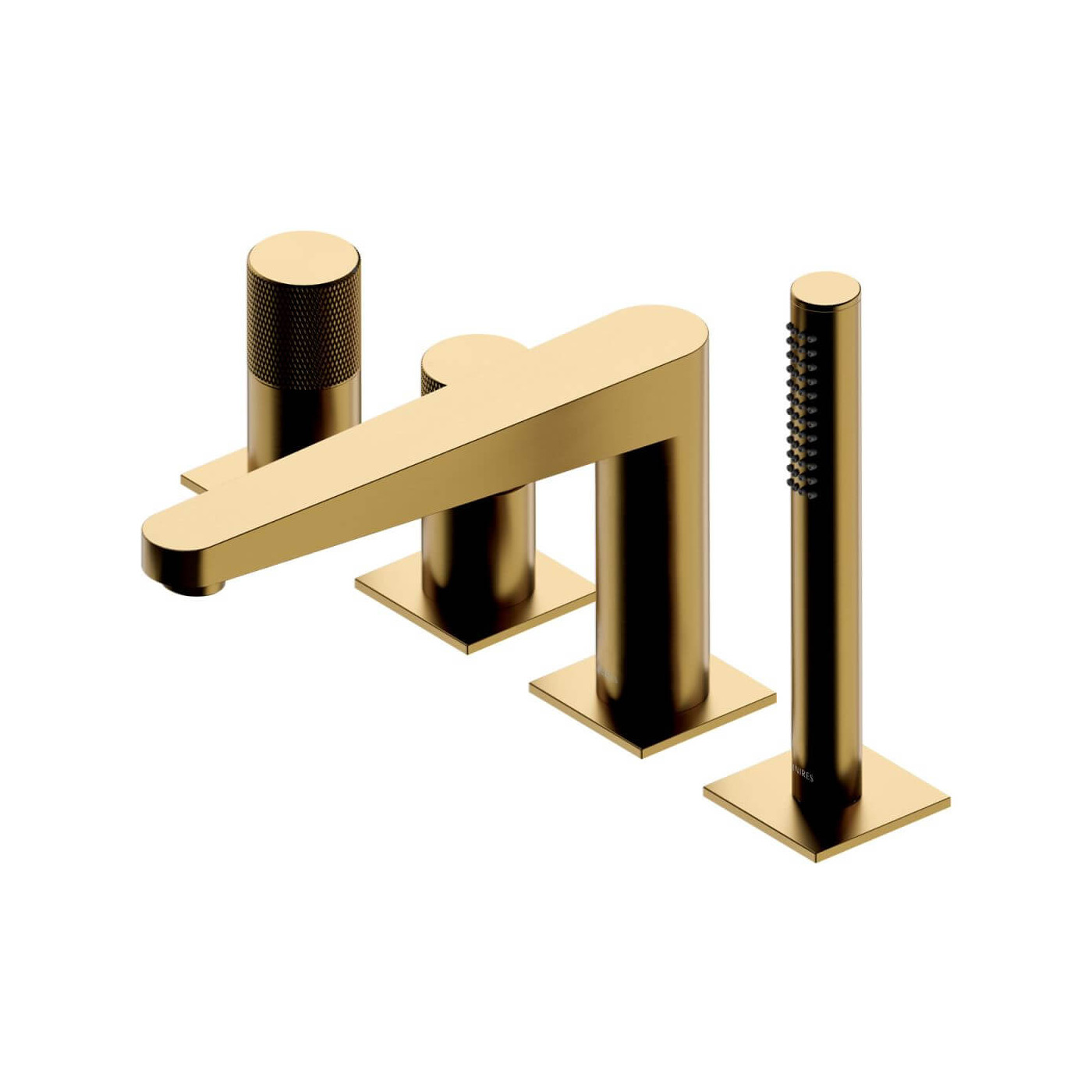 Bateria Wannowa 4-Otworowa Contour Złoty Szczotkowany CT8032GLB Omnires Bateria Wannowa 4-Otworowa Contour Złoty Szczotkowany CT8032GLB Omnires