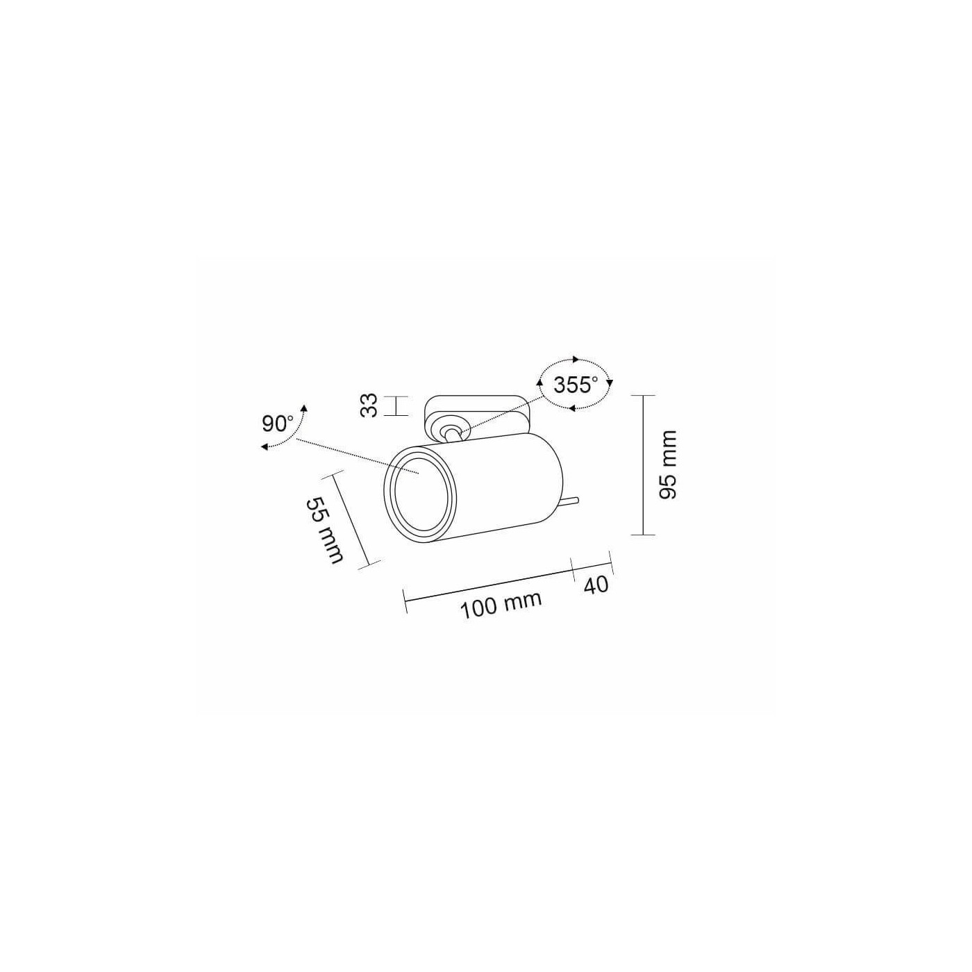 Spot Fussa T R1 - Biały - Szynoprzewód 3F 230V 6634 Antigo Spot Fussa T R1 - Biały - Szynoprzewód 3F 230V 6634 Antigo