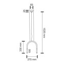 Lampa wisząca Sukomo - Czarna 7858 Antigo Lampa wisząca Sukomo - Czarna 7858 Antigo