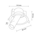 Lampa wpuszczana Yakumo 1 - Biała 7805 Antigo Lampa wpuszczana Yakumo 1 - Biała 7805 Antigo