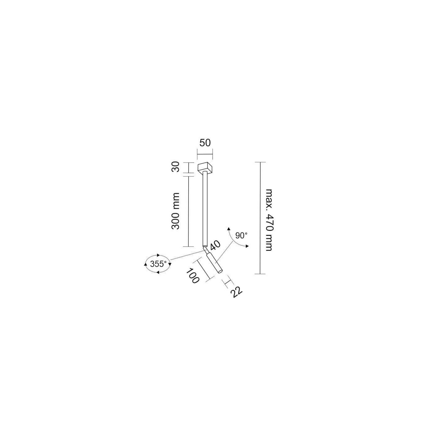 Reflektor Kosame R2 - Czarny 7796 Antigo Reflektor Kosame R2 - Czarny 7796 Antigo