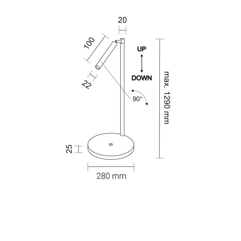 Lampa podłogowa Kosame F - Czarna 7872 Antigo Lampa podłogowa Kosame F - Czarna 7872 Antigo