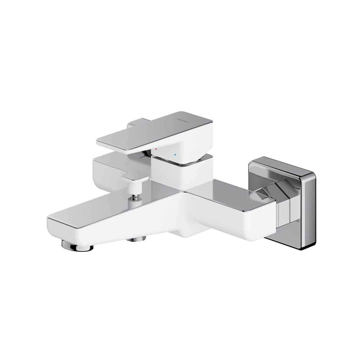 Bateria Wannowa Parma Chrom/Biały PM7430CRB Omnires Bateria Wannowa Parma Chrom/Biały PM7430CRB Omnires