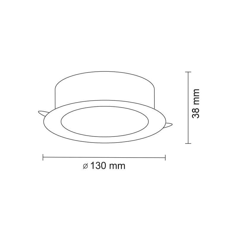 Lampa wpuszczana Tottori Il - Czarna IP44 3000K 8058 Antigo Lampa wpuszczana Tottori Il - Czarna IP44 3000K 8058 Antigo