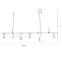 Lampa Wisząca Trevo 7 All White 1104T Aldex Lampa Wisząca Trevo 7 All White 1104T Aldex