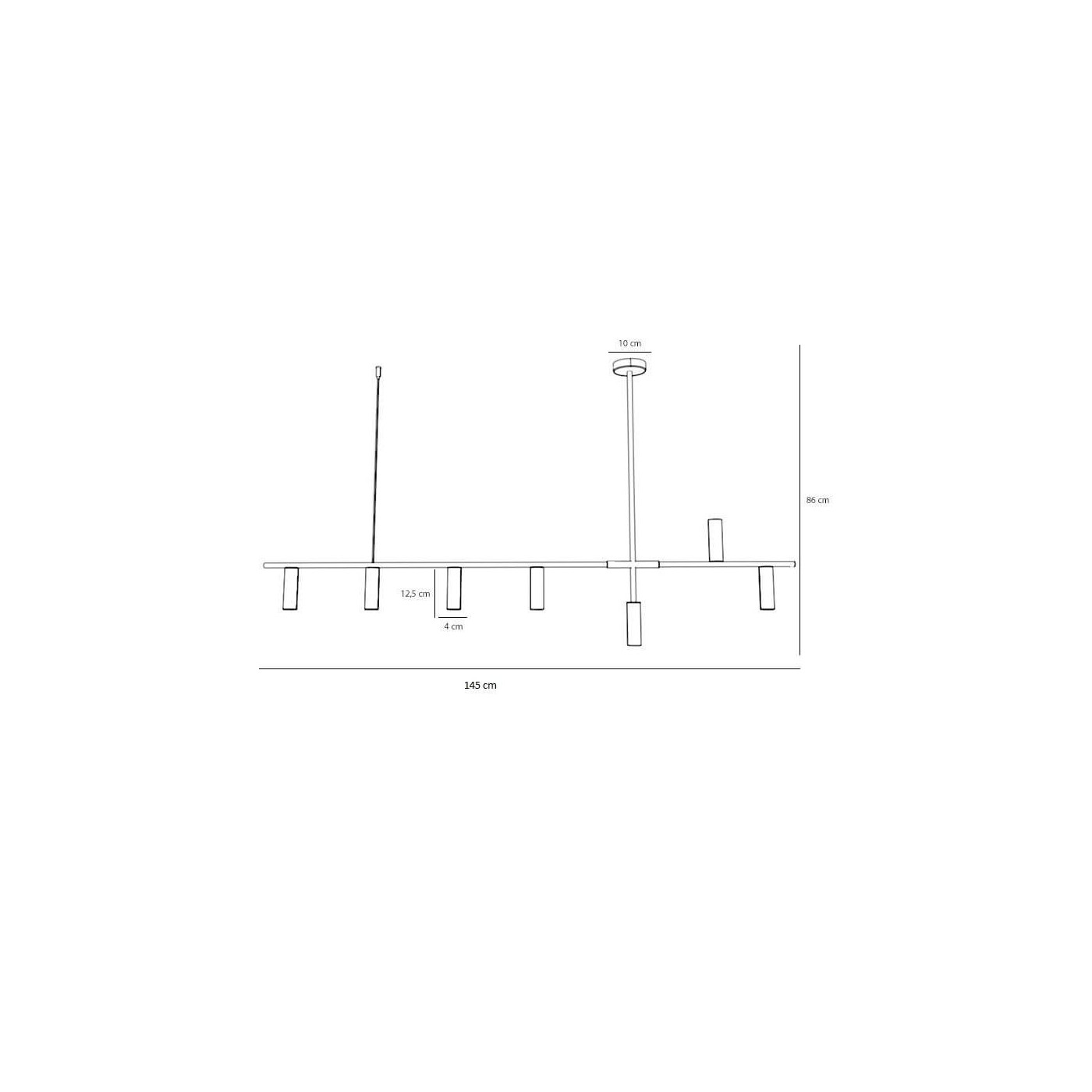 Lampa Wisząca Trevo 7 All White 1104T Aldex Lampa Wisząca Trevo 7 All White 1104T Aldex