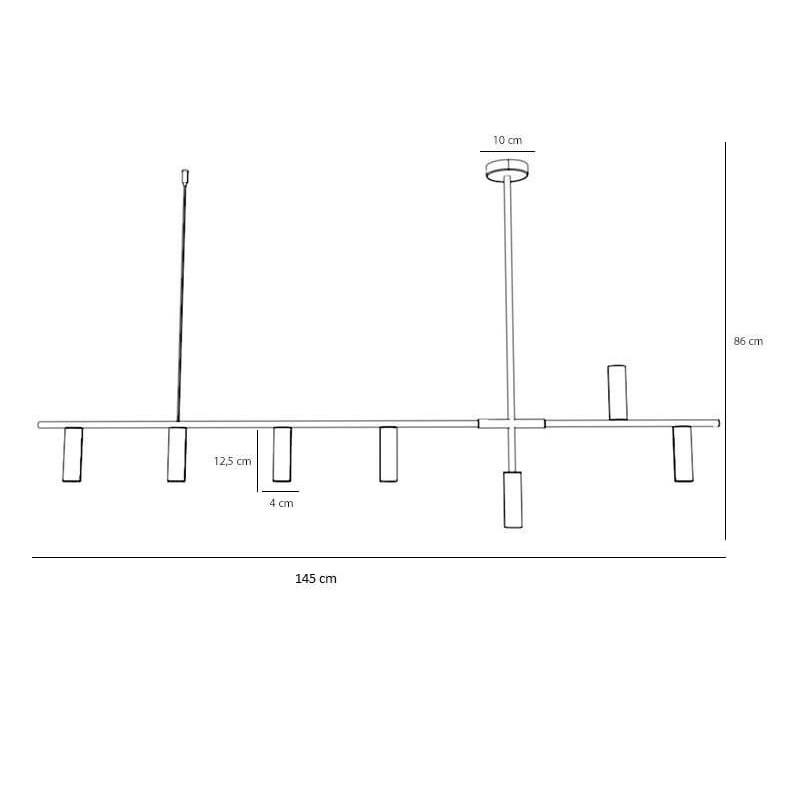 Lampa Wisząca Trevo 7 All White 1104T Aldex Lampa Wisząca Trevo 7 All White 1104T Aldex