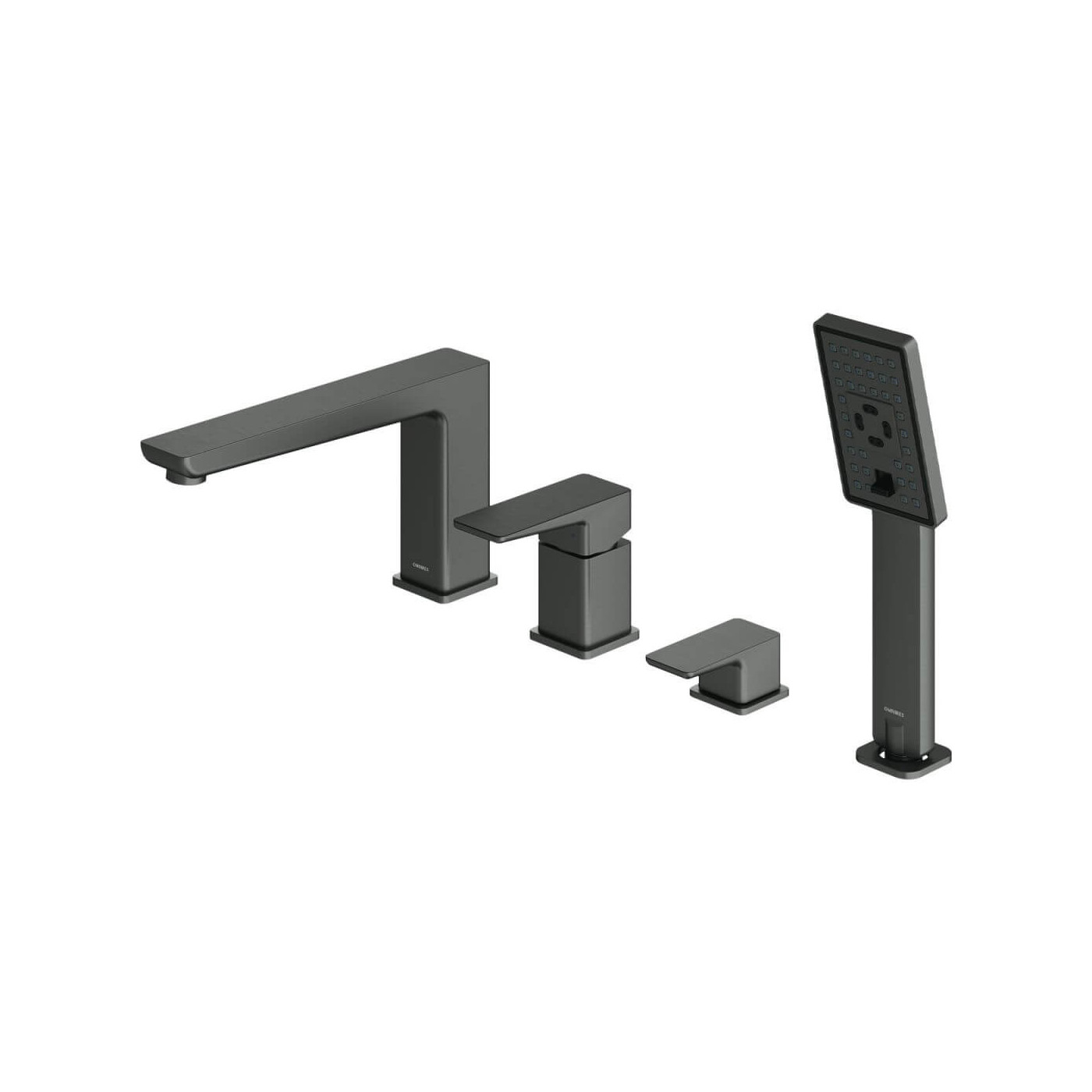 Bateria Wannowa 4-Otworowa Parma Grafit PM7432GR Omnires Bateria Wannowa 4-Otworowa Parma Grafit PM7432GR Omnires
