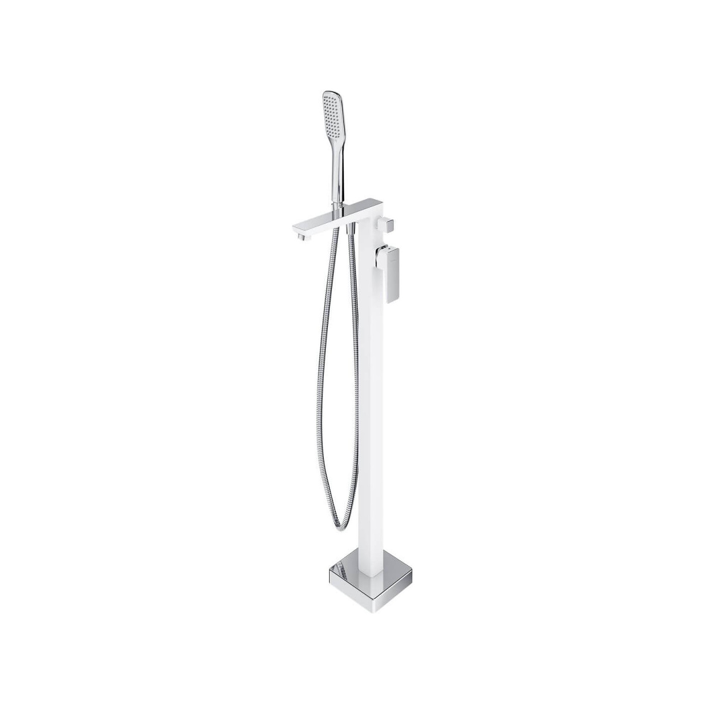 Bateria Wannowa Wolnostojąca Parma Chrom/Biały PM7433CRB Omnires Bateria Wannowa Wolnostojąca Parma Chrom/Biały PM7433CRB Omnires