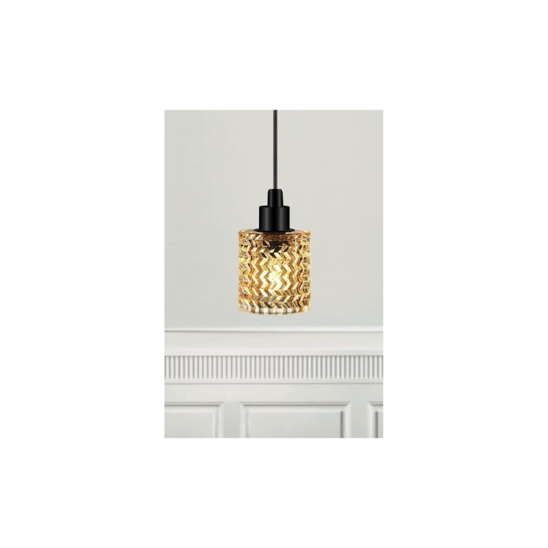Lampa Wisząca Szklana Hollywood Bursztynowy Klosz 46483027 Nordlux Lampa Wisząca Szklana Hollywood Bursztynowy Klosz 46483027 Nordlux