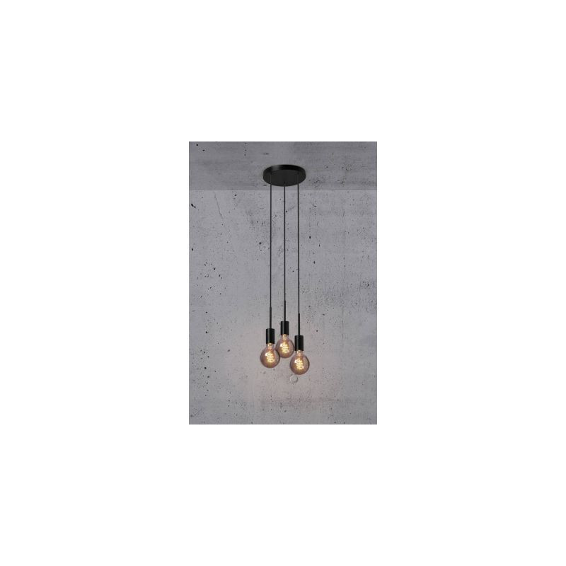 Potrójna Lampa Wisząca Paco Czarna 2112063003 Nordlux Potrójna Lampa Wisząca Paco Czarna 2112063003 Nordlux