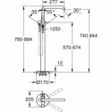 Bateria Wannowa Stojąca Essence 25248001 Grohe Bateria Wannowa Stojąca Essence 25248001 Grohe