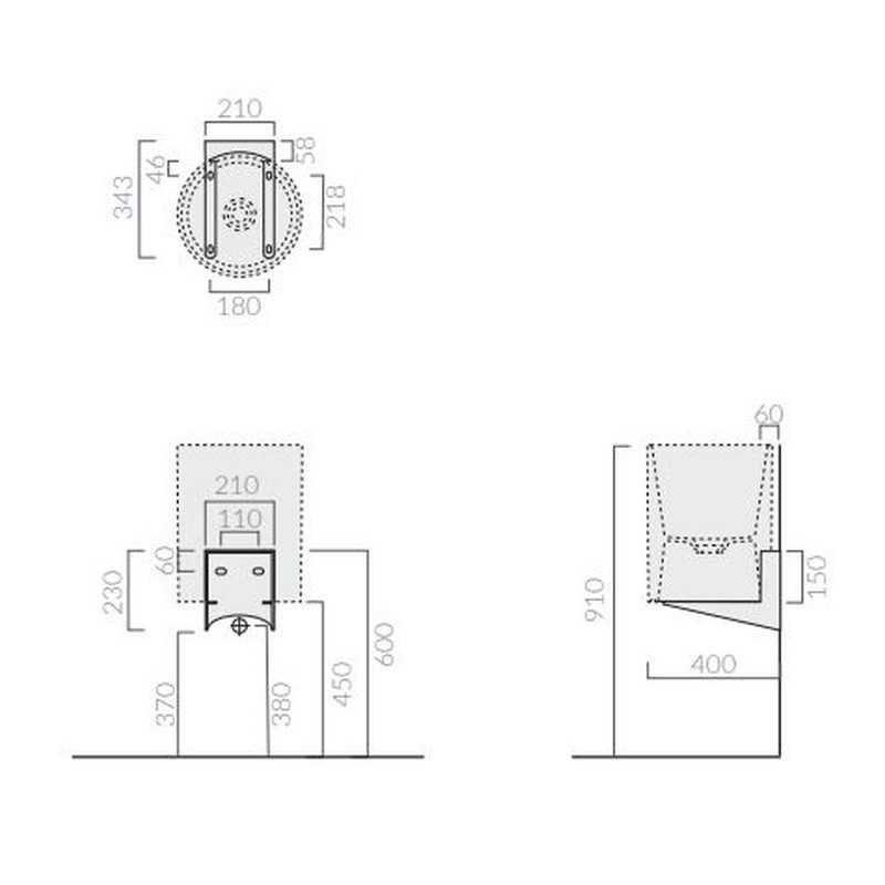 Stelaż Do Montażu Umywalki Na Ścianie Core H46 Stal Nierdzewna 2082 Galassia Stelaż Do Montażu Umywalki Na Ścianie Core H46 Stal Nierdzewna 2082 Galassia