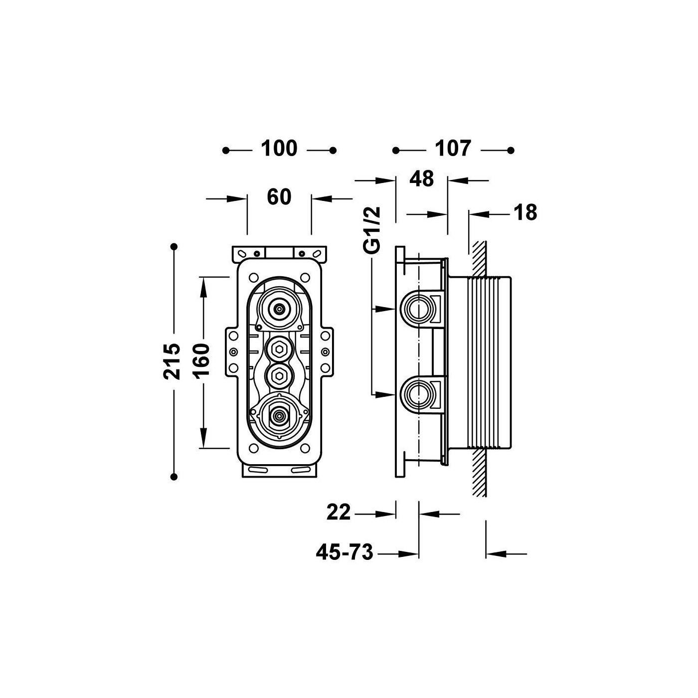 Element Podtynkowy Termostatyczny Do Baterii Prysznicowej 20785001 Tres Element Podtynkowy Termostatyczny Do Baterii Prysznicowej 20785001 Tres