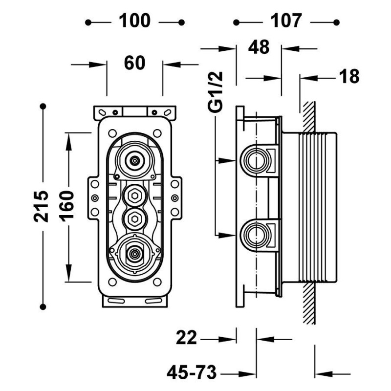 Element Podtynkowy Termostatyczny Do Baterii Prysznicowej 20785001 Tres Element Podtynkowy Termostatyczny Do Baterii Prysznicowej 20785001 Tres