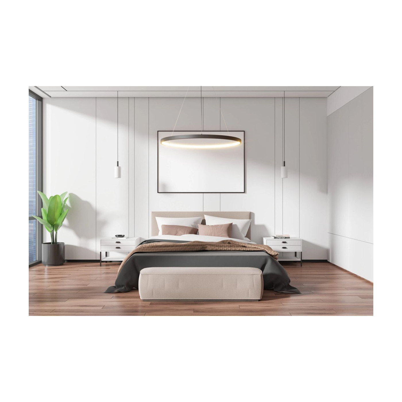 Lampa Wisząca Aplis I S Black 4000K 121402 Aio Lampa Wisząca Aplis I S Black 4000K 121402 Aio