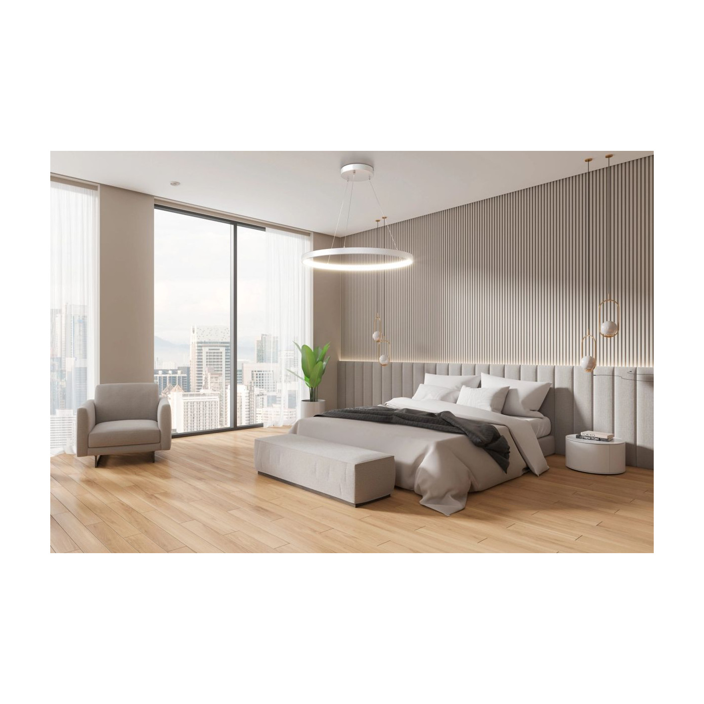 Lampa Wisząca Aplis I M White 4000K 121501 Aio Lampa Wisząca Aplis I M White 4000K 121501 Aio