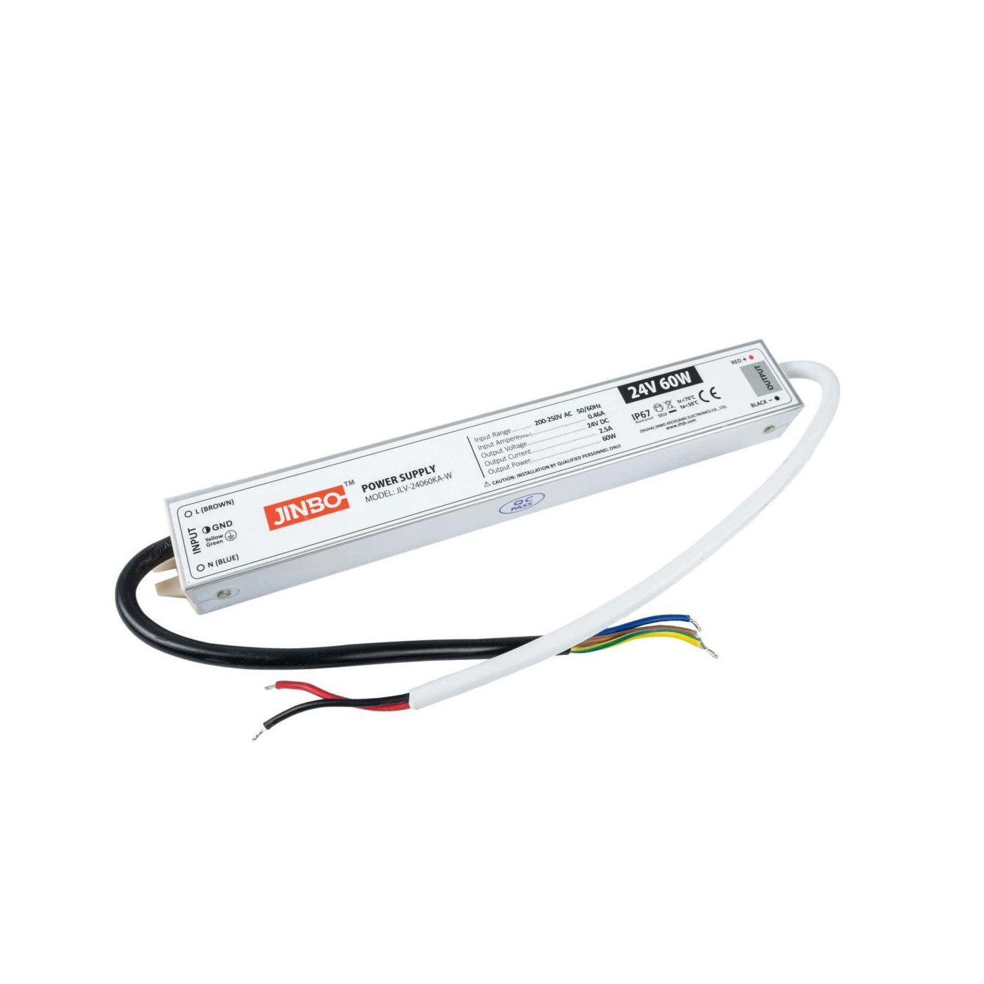 Zasilacz IP67 do taśmy LED - 24V 2.5A 60W Kingled Zasilacz IP67 do taśmy LED - 24V 2.5A 60W Kingled