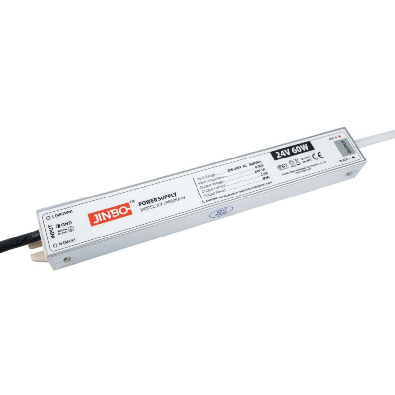 Zasilacz IP67 do taśmy LED - 24V 2.5A 60W Kingled Zasilacz IP67 do taśmy LED - 24V 2.5A 60W Kingled