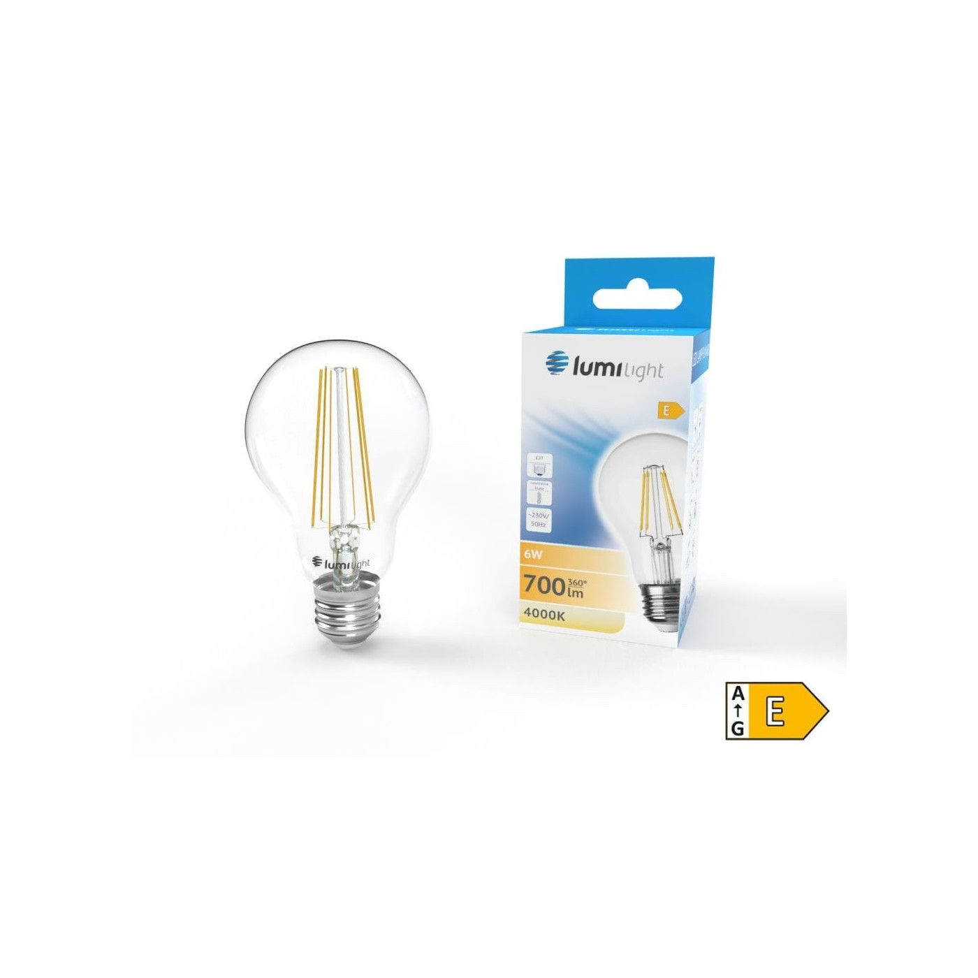Żarówka LED FLM A60 E27 6W Neutralna LL6525 Lumilight Żarówka LED FLM A60 E27 6W Neutralna LL6525 Lumilight