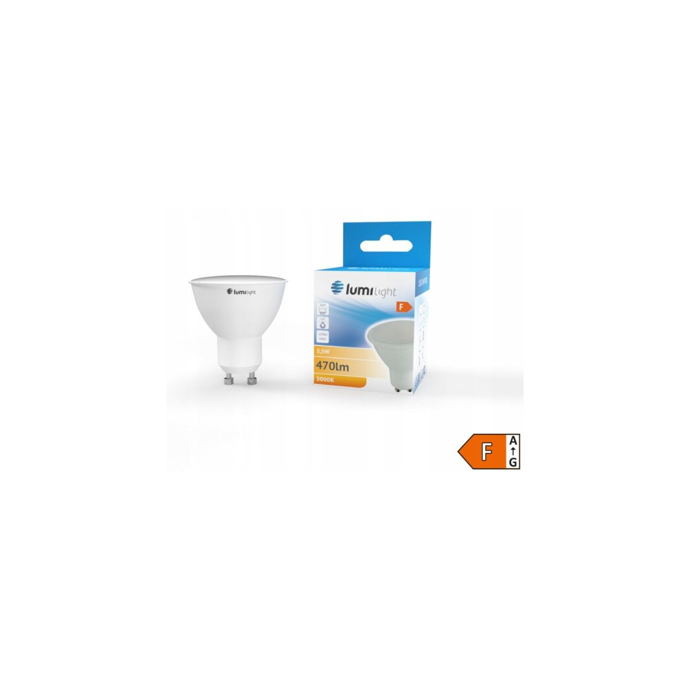 Żarówka LED GU10 5,5W Ciepła LL1582 Lumilight Żarówka LED GU10 5,5W Ciepła LL1582 Lumilight