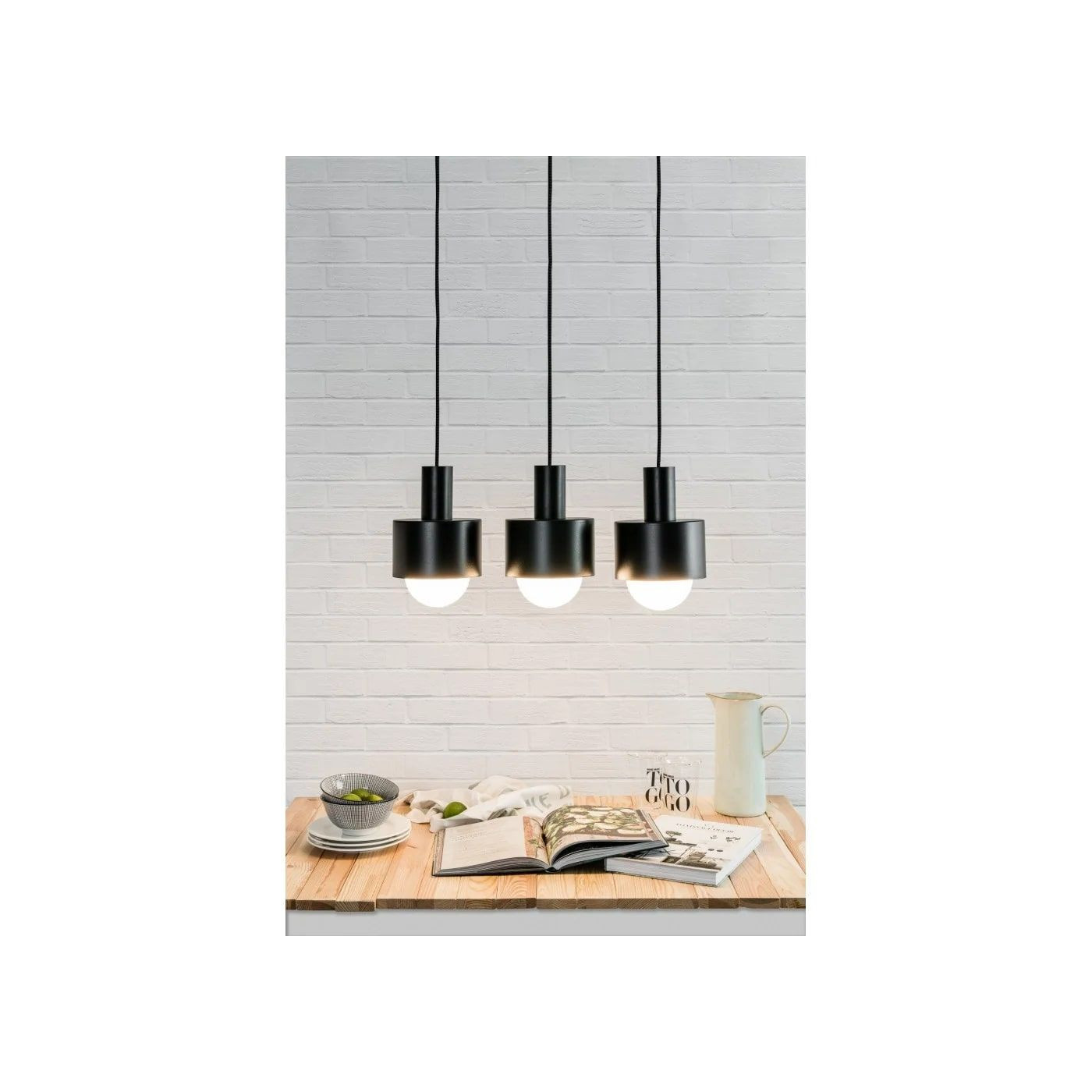 Lampa Wisząca Enkel 3L Czarny EN3322P0 Ummo Lampa Wisząca Enkel 3L Czarny EN3322P0 Ummo
