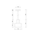 Lampa Wisząca Enkel 1 Biały EN1111P0 Ummo Lampa Wisząca Enkel 1 Biały EN1111P0 Ummo